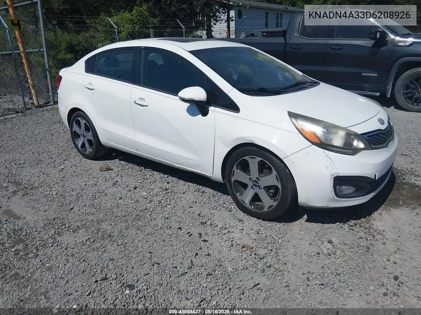 KNADN4A33D6208926 2013 Kia Rio Sx