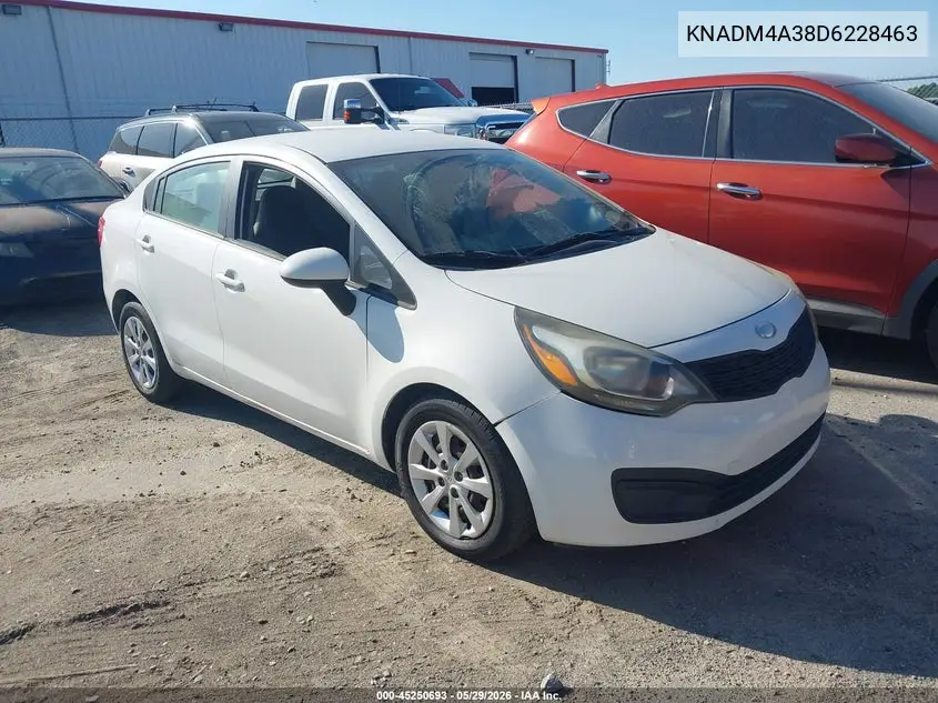 2013 Kia Rio Lx VIN: KNADM4A38D6228463 Lot: 45250693