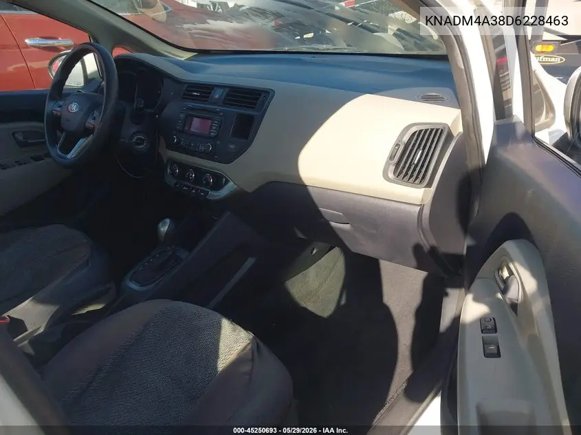 2013 Kia Rio Lx VIN: KNADM4A38D6228463 Lot: 45250693
