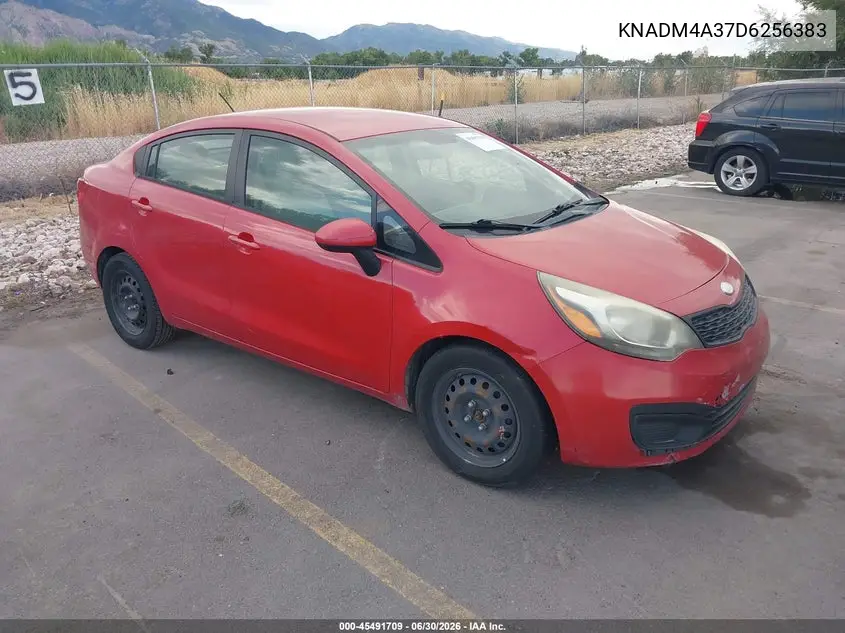 2013 Kia Rio Lx VIN: KNADM4A37D6256383 Lot: 45491709