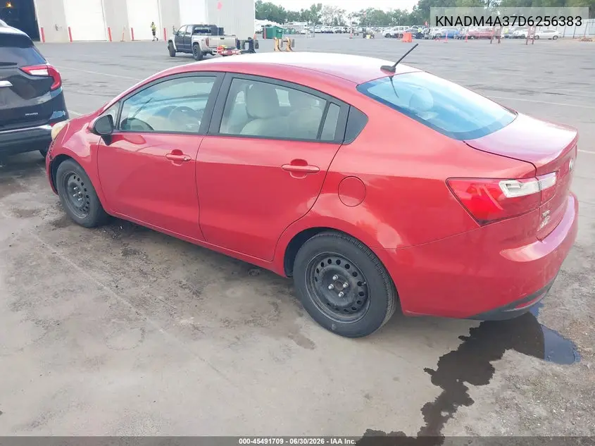 2013 Kia Rio Lx VIN: KNADM4A37D6256383 Lot: 45491709