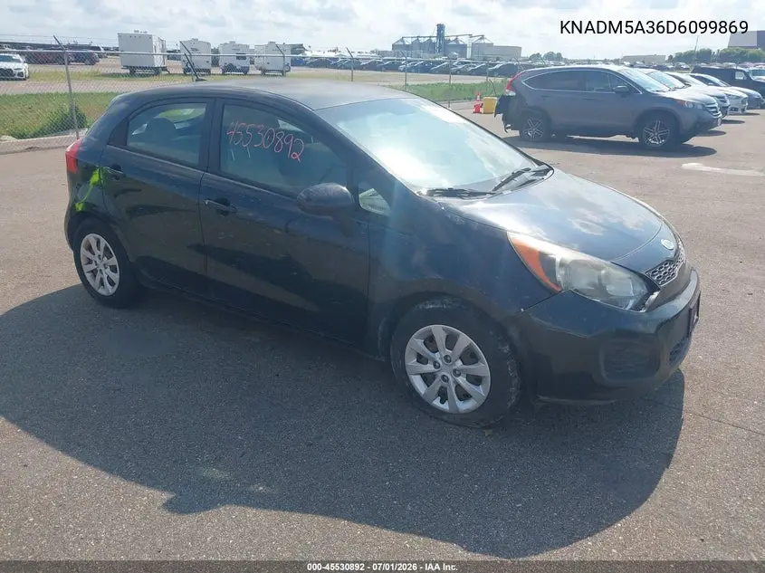 2013 Kia Rio Lx VIN: KNADM5A36D6099869 Lot: 45530892
