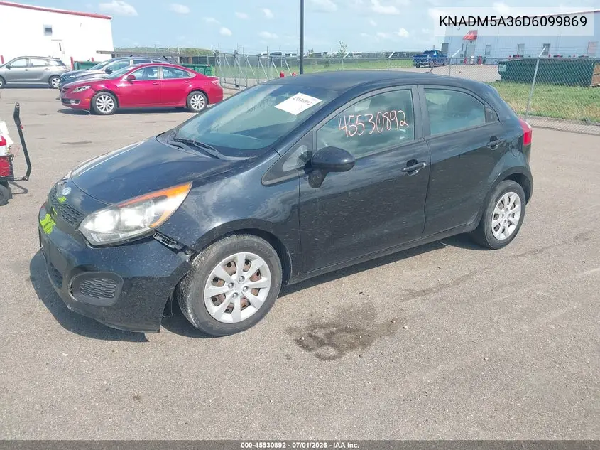 2013 Kia Rio Lx VIN: KNADM5A36D6099869 Lot: 45530892