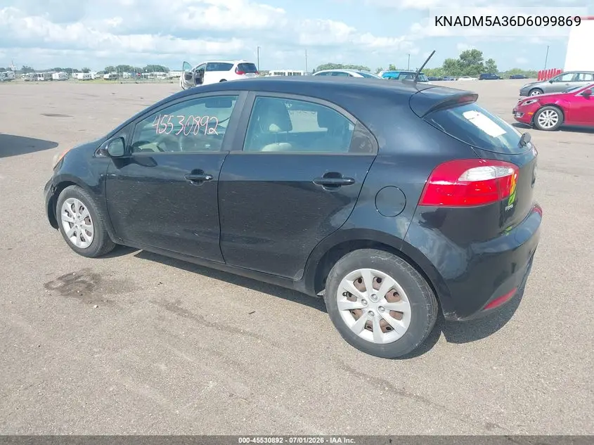 2013 Kia Rio Lx VIN: KNADM5A36D6099869 Lot: 45530892