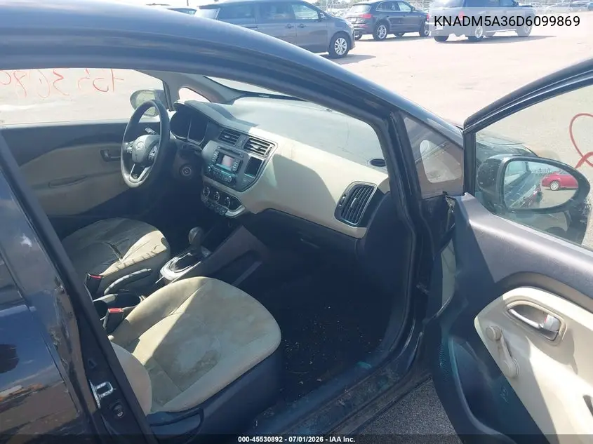 2013 Kia Rio Lx VIN: KNADM5A36D6099869 Lot: 45530892