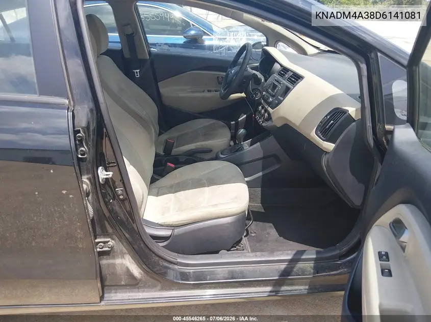 2013 Kia Rio Lx VIN: KNADM4A38D6141081 Lot: 45546265