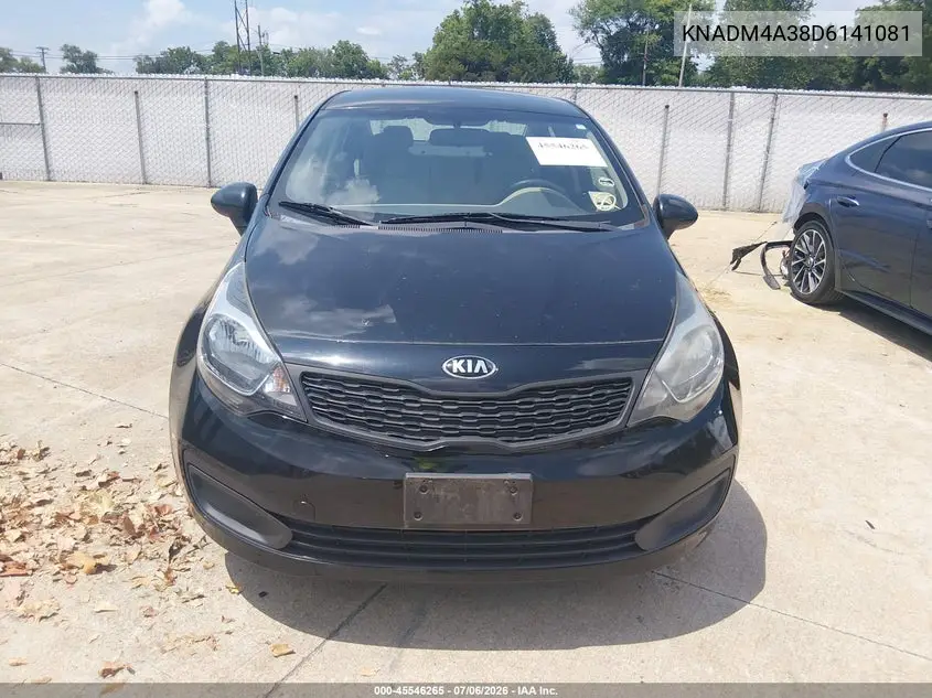 2013 Kia Rio Lx VIN: KNADM4A38D6141081 Lot: 45546265