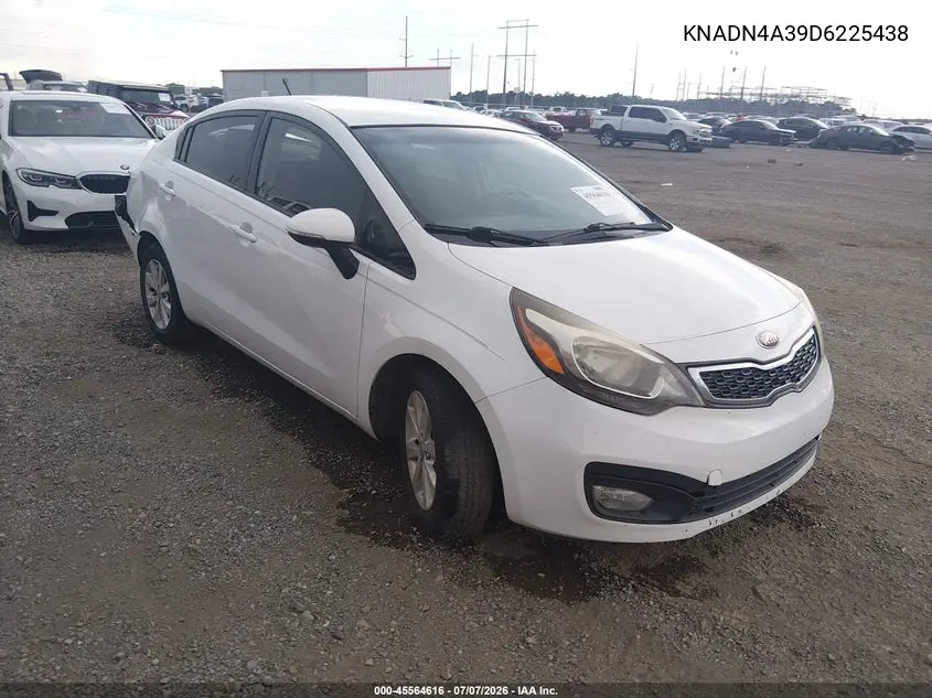 2013 Kia Rio Ex VIN: KNADN4A39D6225438 Lot: 45564616
