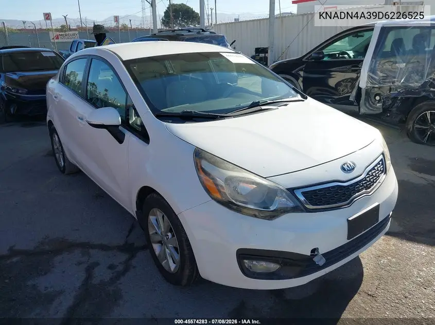 2013 Kia Rio Ex VIN: KNADN4A39D6226525 Lot: 45574283