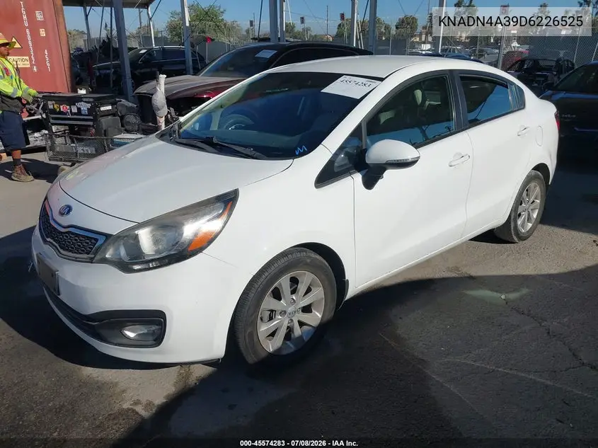 2013 Kia Rio Ex VIN: KNADN4A39D6226525 Lot: 45574283