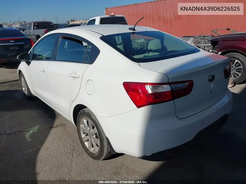 2013 Kia Rio Ex VIN: KNADN4A39D6226525 Lot: 45574283