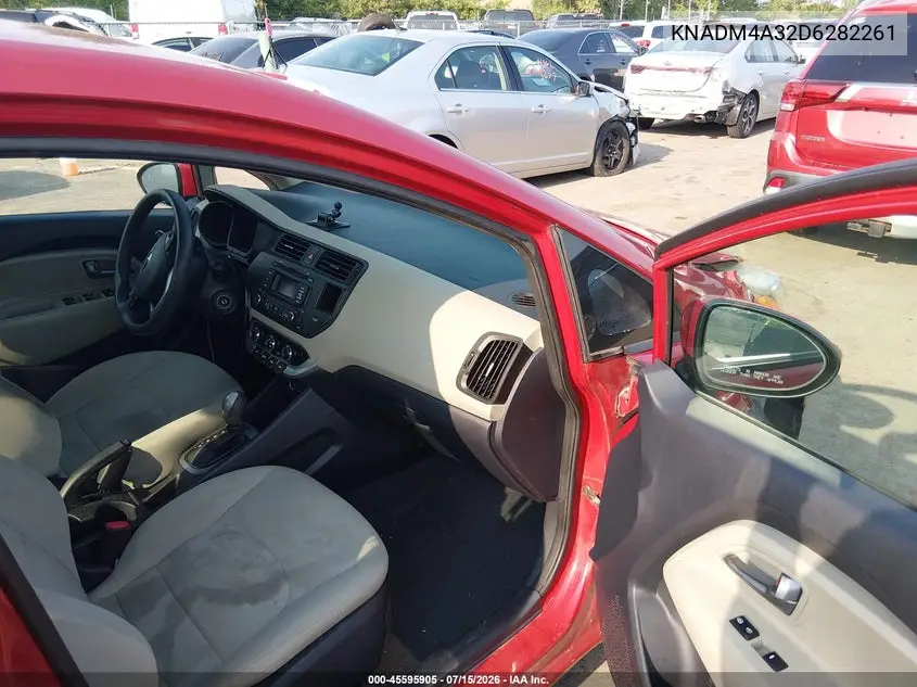 2013 Kia Rio Lx VIN: KNADM4A32D6282261 Lot: 45595905
