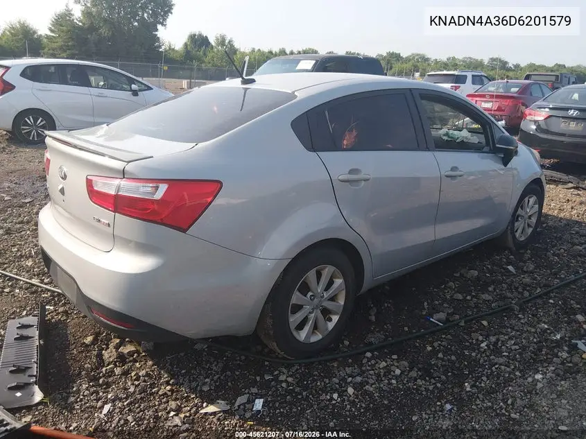 2013 Kia Rio Ex VIN: KNADN4A36D6201579 Lot: 45621207
