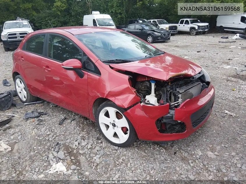 2013 Kia Rio Sx VIN: KNADN5A31D6159568 Lot: 45627436