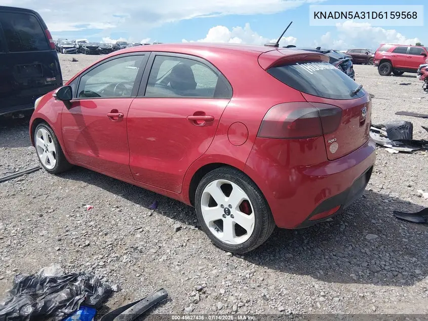 2013 Kia Rio Sx VIN: KNADN5A31D6159568 Lot: 45627436