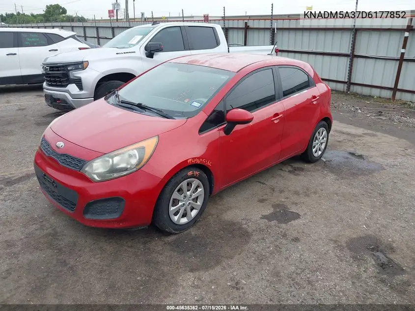 2013 Kia Rio Lx VIN: KNADM5A37D6177852 Lot: 45635362