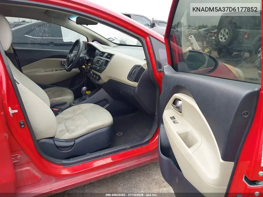 2013 Kia Rio Lx VIN: KNADM5A37D6177852 Lot: 45635362