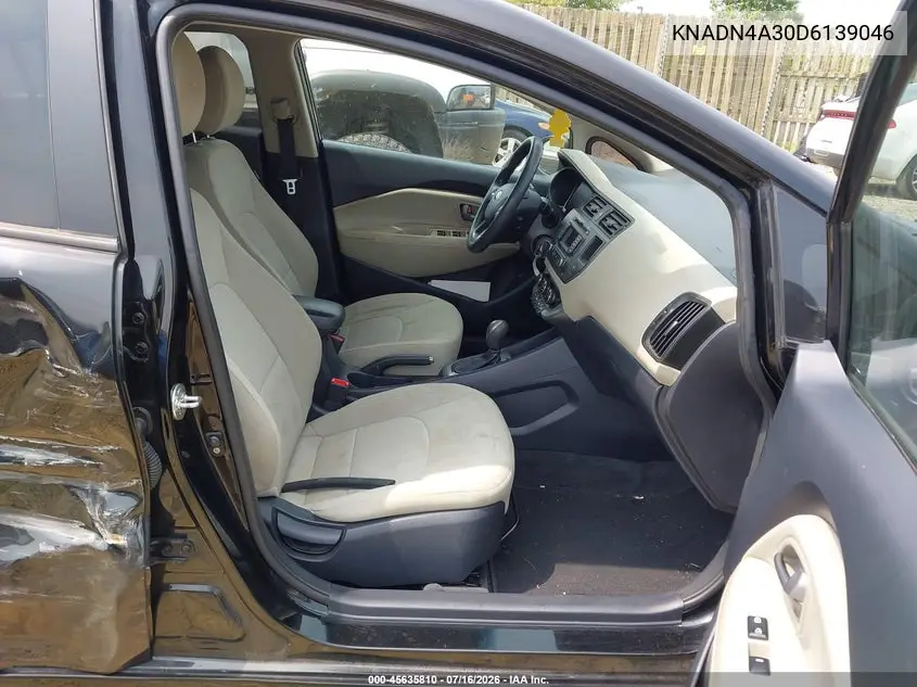 2013 Kia Rio Ex VIN: KNADN4A30D6139046 Lot: 45635810
