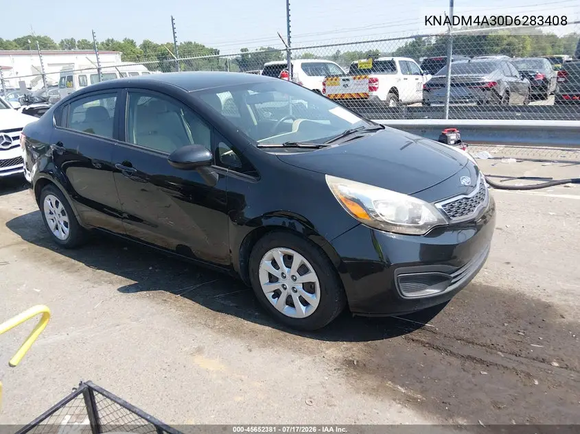 2013 Kia Rio Lx VIN: KNADM4A30D6283408 Lot: 45652381