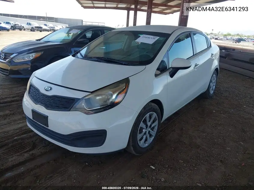 2014 Kia Rio Lx VIN: KNADM4A32E6341293 Lot: 45600320