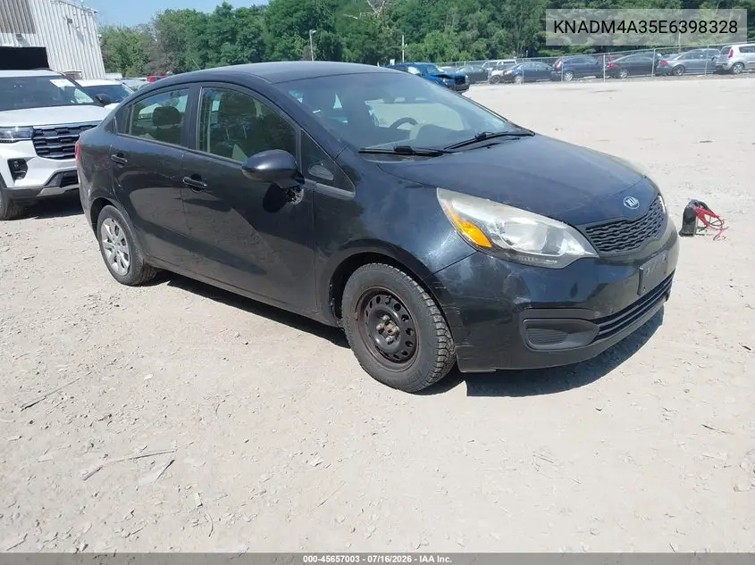2014 Kia Rio Lx VIN: KNADM4A35E6398328 Lot: 45657003
