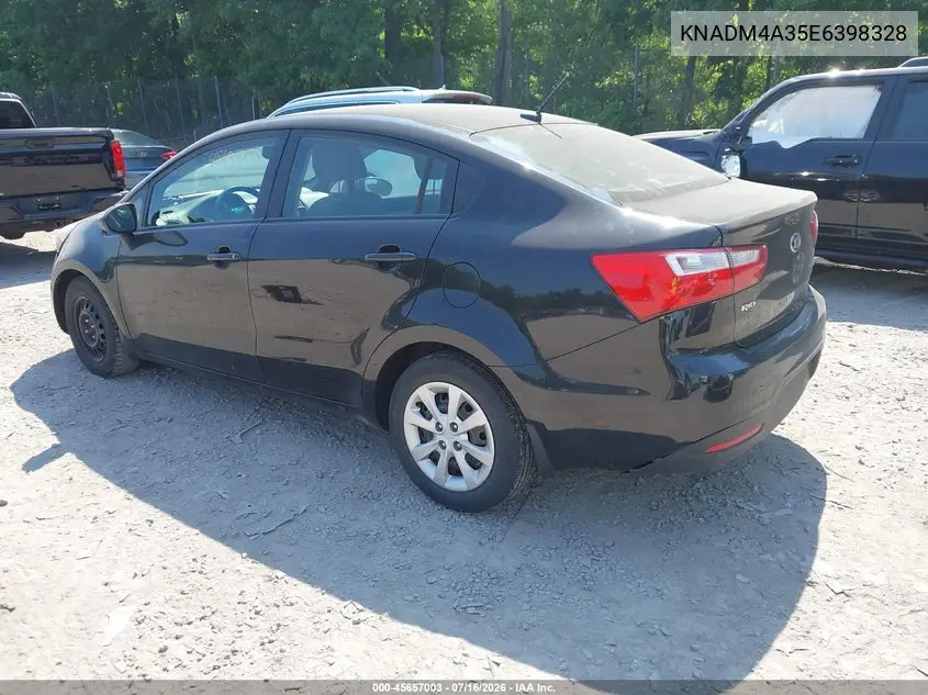 2014 Kia Rio Lx VIN: KNADM4A35E6398328 Lot: 45657003