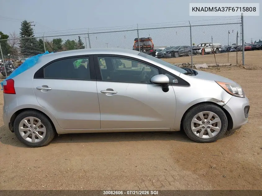 2015 Kia Rio Lx VIN: KNADM5A37F6715808 Lot: 30082606
