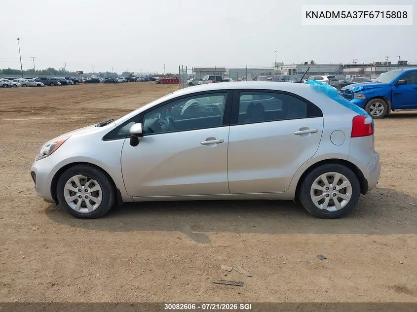 2015 Kia Rio Lx VIN: KNADM5A37F6715808 Lot: 30082606