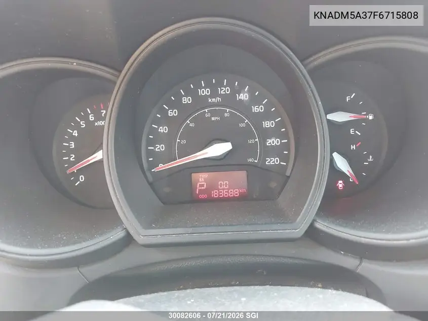 2015 Kia Rio Lx VIN: KNADM5A37F6715808 Lot: 30082606