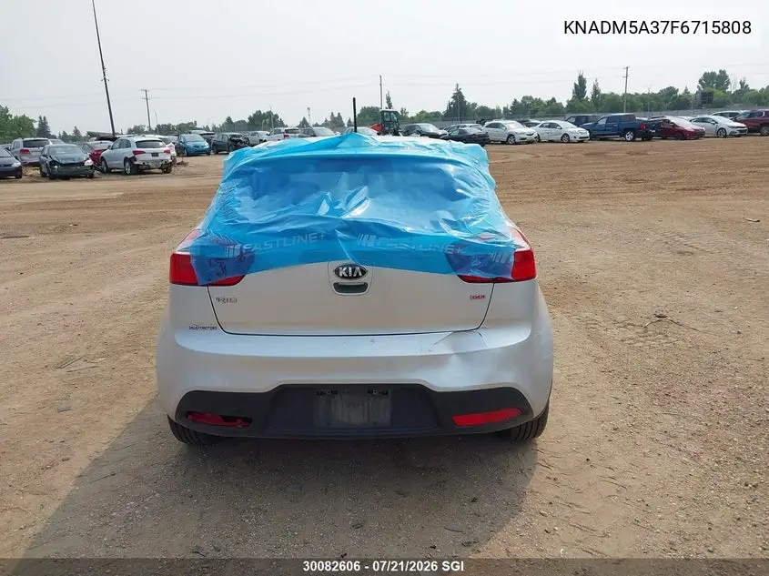 2015 Kia Rio Lx VIN: KNADM5A37F6715808 Lot: 30082606