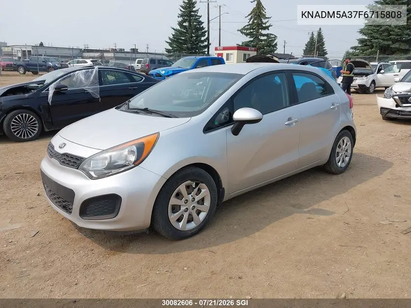 2015 Kia Rio Lx VIN: KNADM5A37F6715808 Lot: 30082606