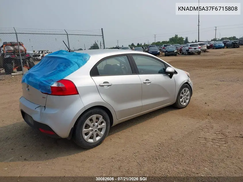 2015 Kia Rio Lx VIN: KNADM5A37F6715808 Lot: 30082606