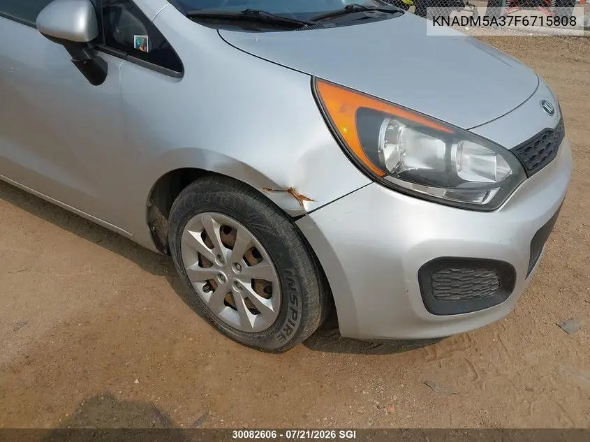 2015 Kia Rio Lx VIN: KNADM5A37F6715808 Lot: 30082606