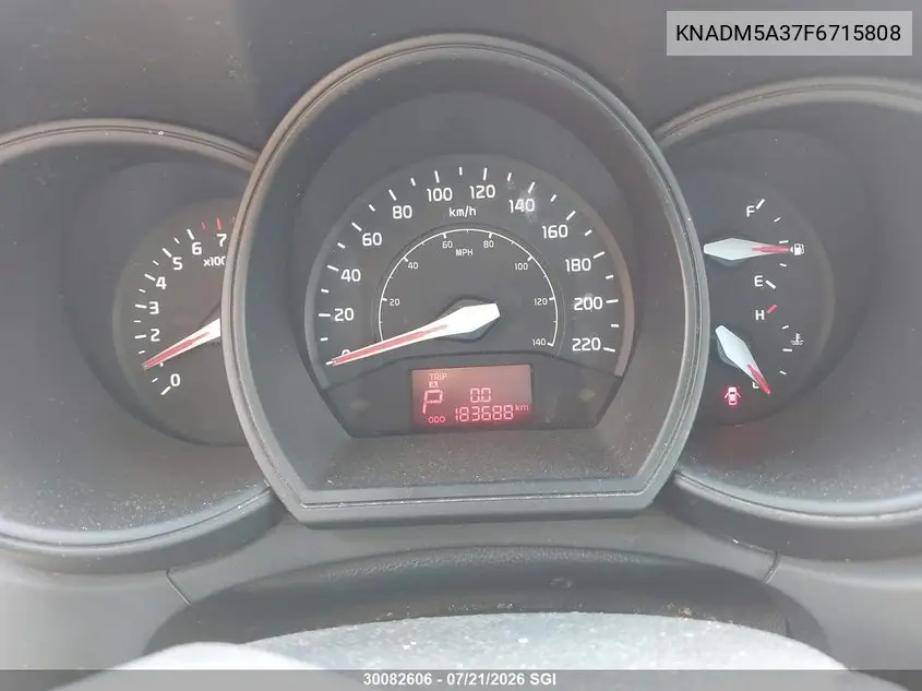 2015 Kia Rio Lx VIN: KNADM5A37F6715808 Lot: 30082606