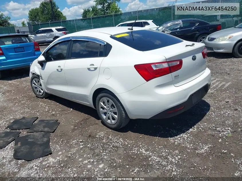 2015 Kia Rio Lx VIN: KNADM4A3XF6454250 Lot: 45435817