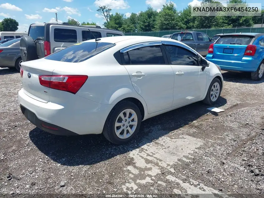 2015 Kia Rio Lx VIN: KNADM4A3XF6454250 Lot: 45435817