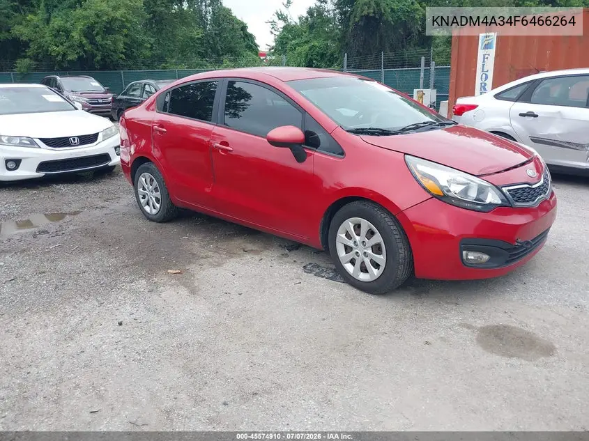 2015 Kia Rio Lx VIN: KNADM4A34F6466264 Lot: 45574910