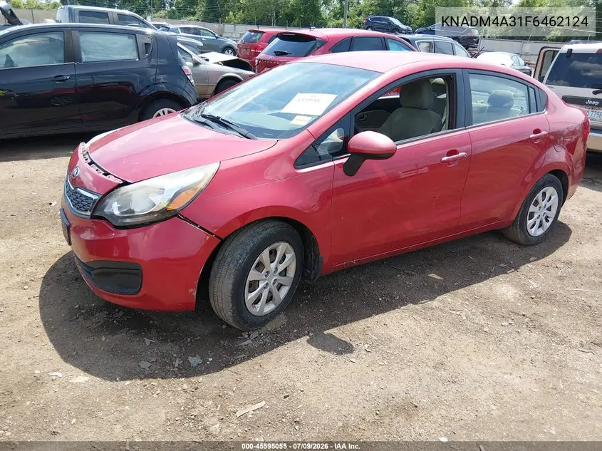 2015 Kia Rio Lx VIN: KNADM4A31F6462124 Lot: 45595055