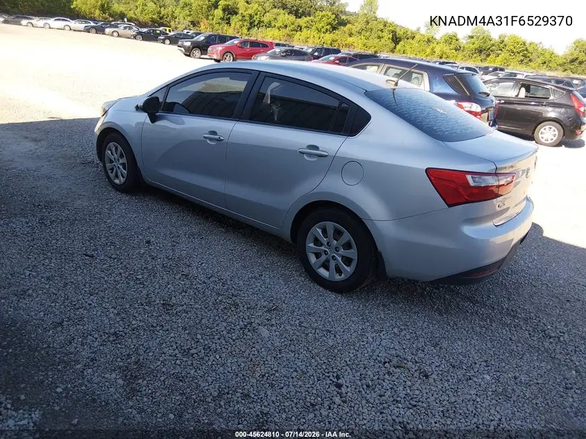 2015 Kia Rio Lx VIN: KNADM4A31F6529370 Lot: 45624810