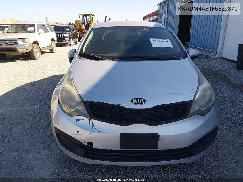 2015 Kia Rio Lx VIN: KNADM4A31F6529370 Lot: 45624810