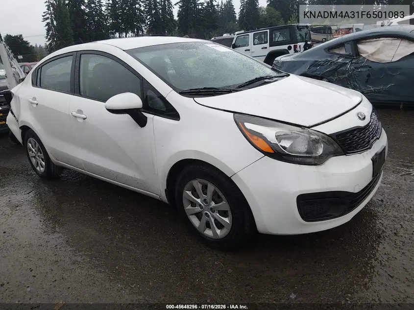 2015 Kia Rio Lx VIN: KNADM4A31F6501083 Lot: 45648296