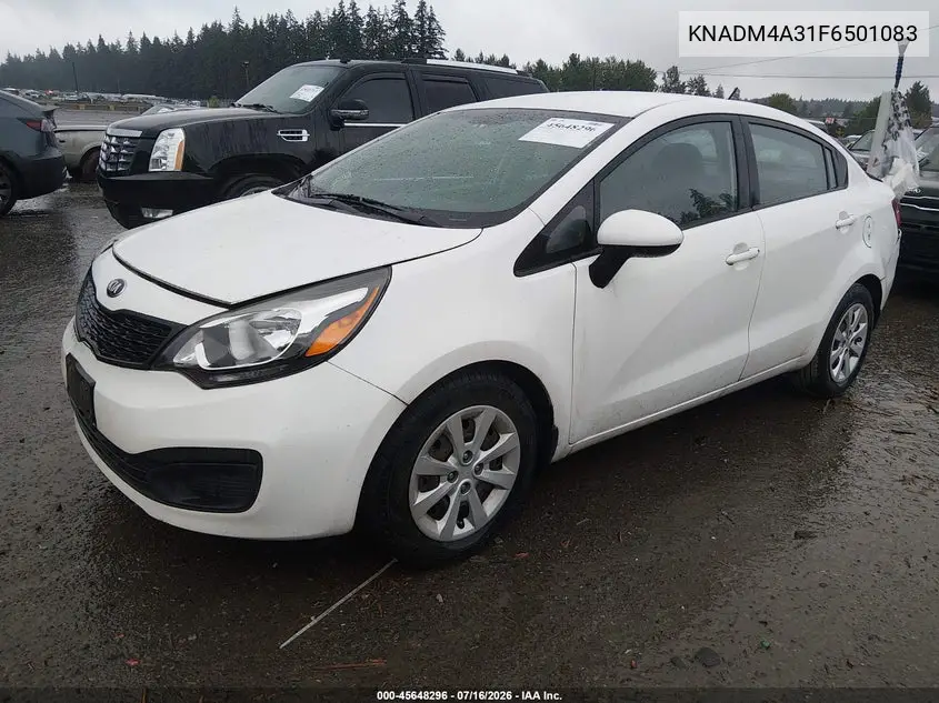 2015 Kia Rio Lx VIN: KNADM4A31F6501083 Lot: 45648296