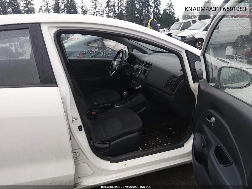 2015 Kia Rio Lx VIN: KNADM4A31F6501083 Lot: 45648296