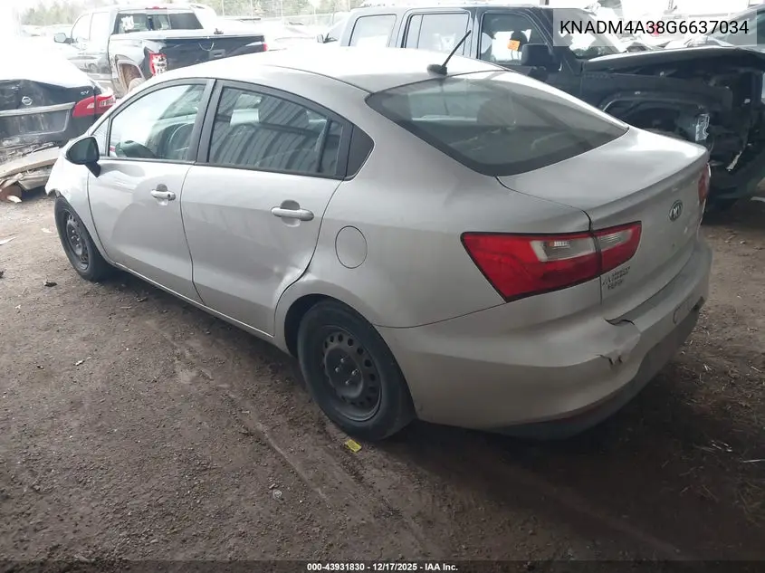 KNADM4A38G6637034 2016 Kia Rio Lx
