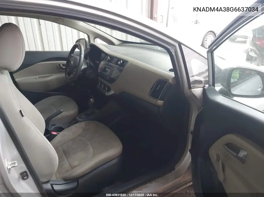 KNADM4A38G6637034 2016 Kia Rio Lx
