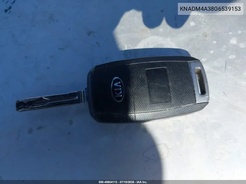 2016 Kia Rio Lx VIN: KNADM4A38G6539153 Lot: 45604112