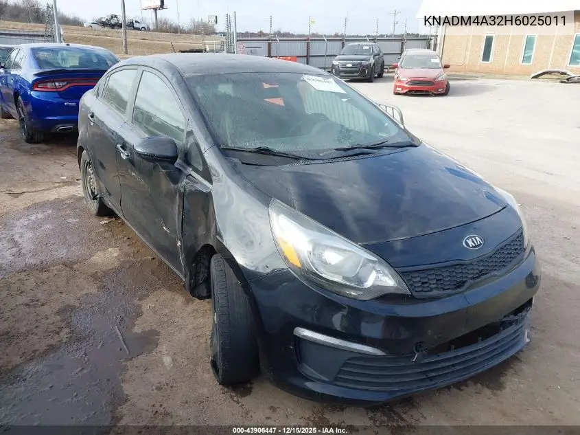 KNADM4A32H6025011 2017 Kia Rio Lx