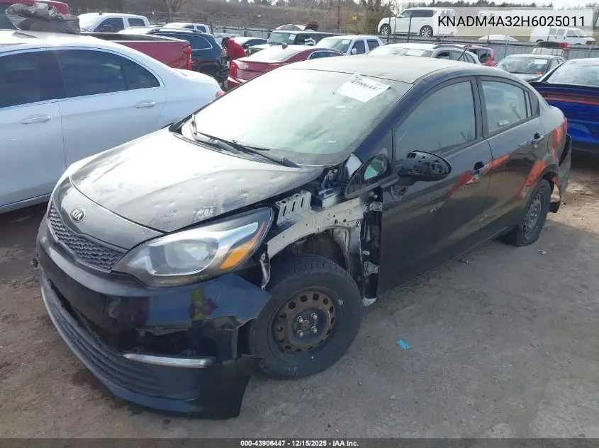KNADM4A32H6025011 2017 Kia Rio Lx