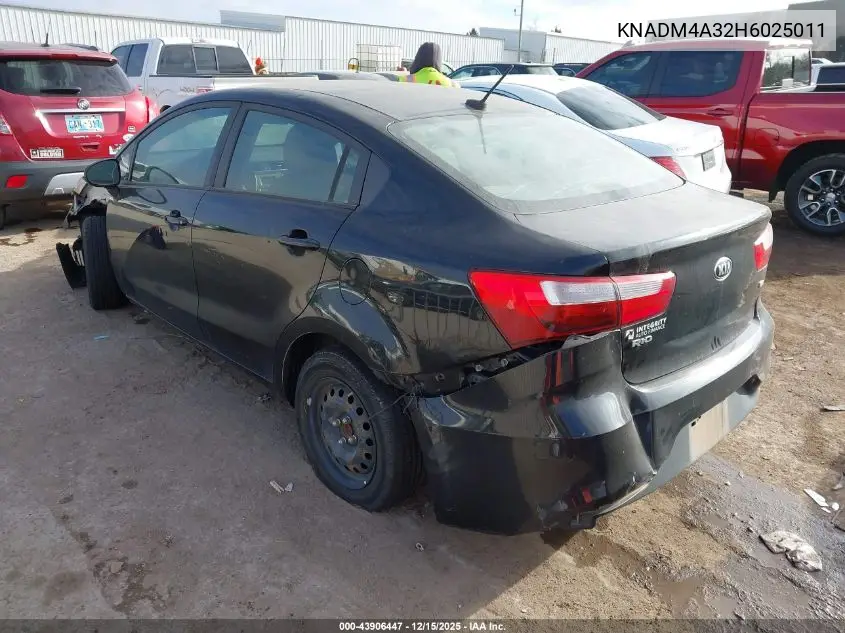 KNADM4A32H6025011 2017 Kia Rio Lx