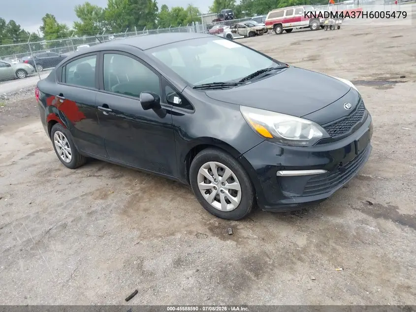 2017 Kia Rio Lx VIN: KNADM4A37H6005479 Lot: 45588590